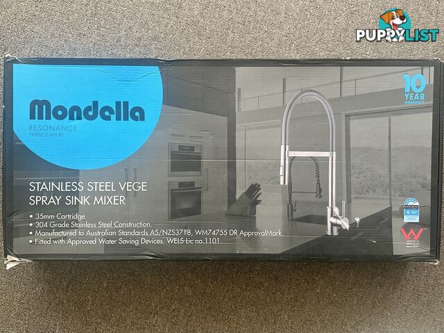 Mondella stainless steel vegetable spray sink mixer