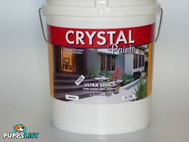 LOW SHEEN ACRYLIC 30 X 20LTS EXTERIOR INTERIOR WHITE PAINT