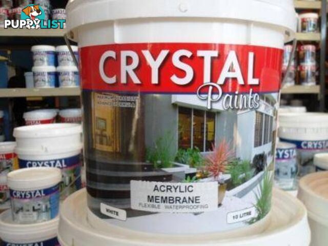 MEMBRANE ACRYLIC WATER PROOFING WHITE 10LT AUSTRALIAN MADE