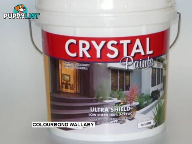 PAINT 10 LITRE COLOURBOND WALLABY EXTERIOR ACRYLIC