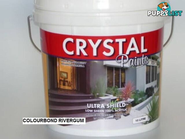 PAINT 10 LITRE RIVERGUM COLOURBOND EXTERIOR ACRYLIC