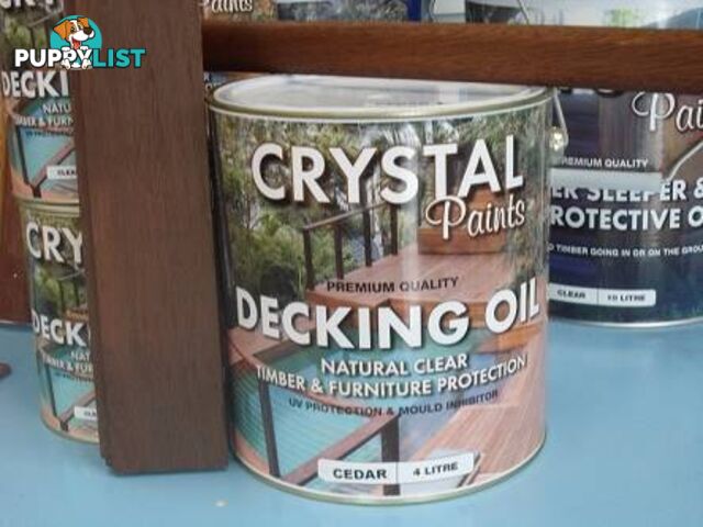 CEDAR DECKING OIL 4 LITRE SPECIAL - PREMIUM GRADE