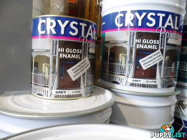 CONTAINER PAINT 4 LITRE GREY ENAMEL POLYURETHANE ENHANCED