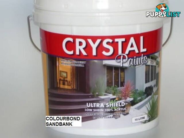 PAINT 10 LITRE COLOURBOND SANDBANK EXTERIOR ACRYLIC