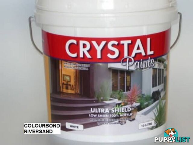 PAINT 10 LITRE COLOURBOND RIVERSAND EXTERIOR INTERIOR ACRYLIC