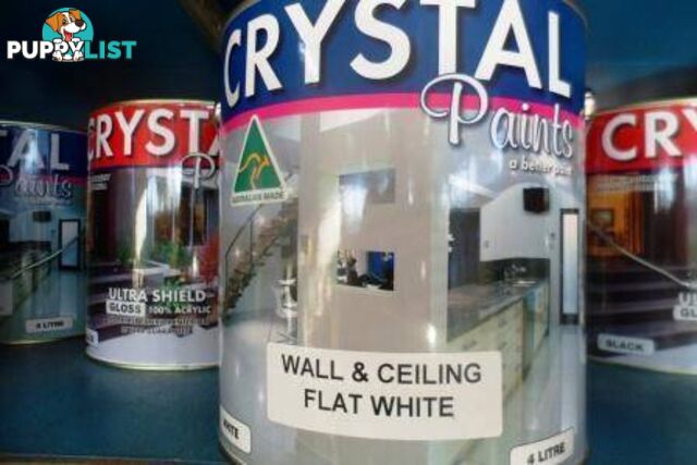 HOUSE PAINT 4 LITRE WALL & CEILING FLAT WHITE LOCALLY MADE