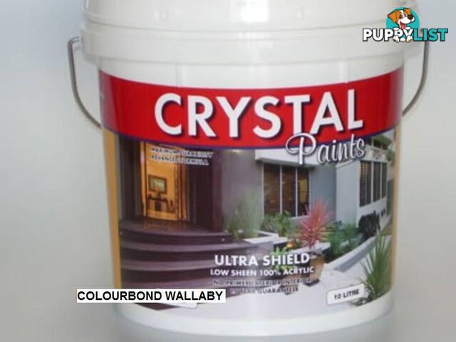 PAINT 10 LITRE COLOURBOND WALLABY EXTERIOR ACRYLIC