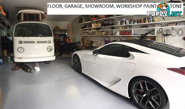 GARAGE, SHOWROOM FLOOR PAINT, GREY TONE 10LT AUSTRALIAN MADE