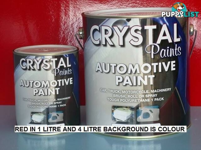 RED CAR PAINT ENAMEL 1 LITRE EASY TO PUT ON