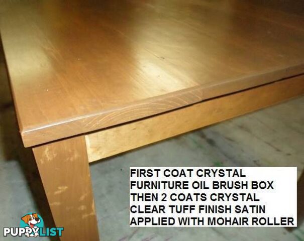 CLEAR COAT FOR FURNITURE 1 LITRE GLOSS OR SATIN AUSSIE MADE