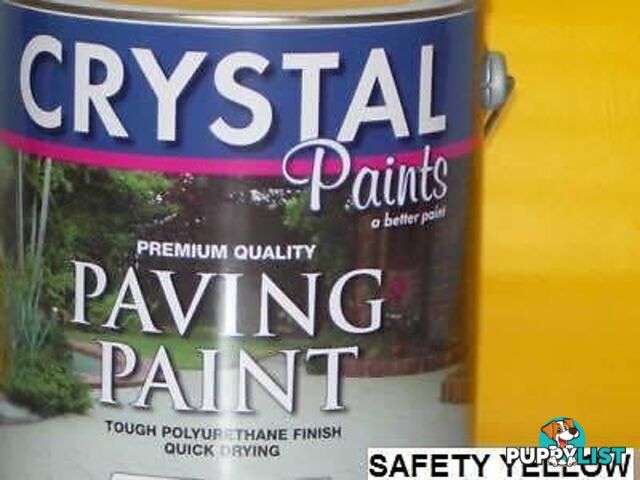 SAFETY YELLOW PAVING PAINT 4 LITRE INTERIOR EXTERIOR