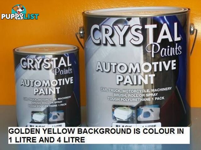 AUTOMOTIVE CAR PAINT GOLDEN YELLOW 1 LITRE AUSSIE MADE