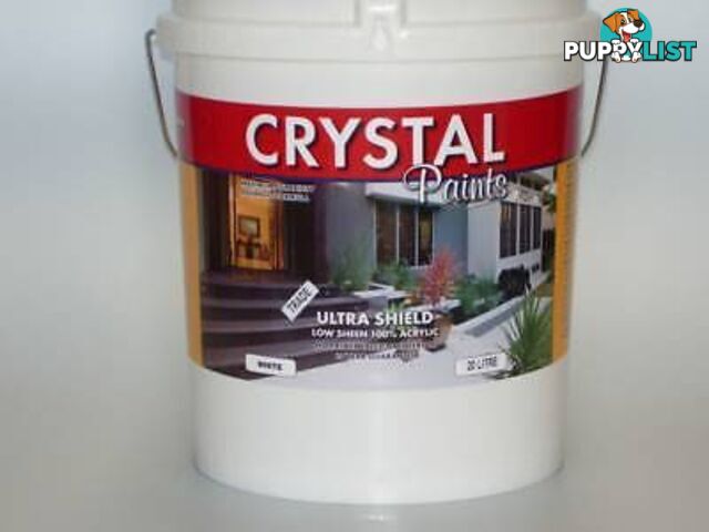 FENCE PAINT 10 X 20 LITRE PREMIUM GRADE LOW SHEEN ACRYTLIC WHITE