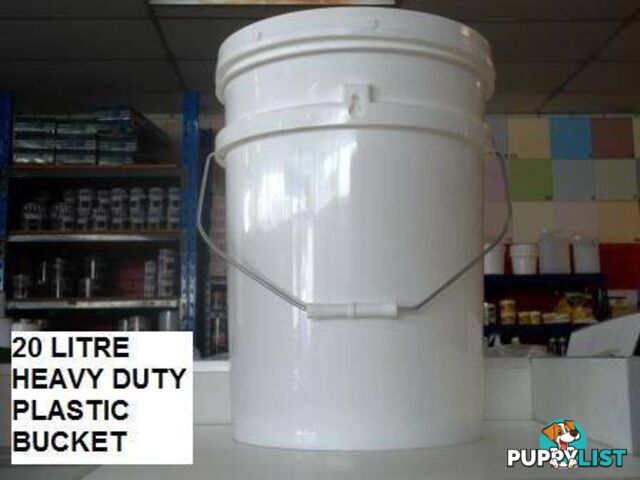 20 LITRE PLASTIC HEAVY DUTY BUCKET. NEW AUSTRALIAN MADE