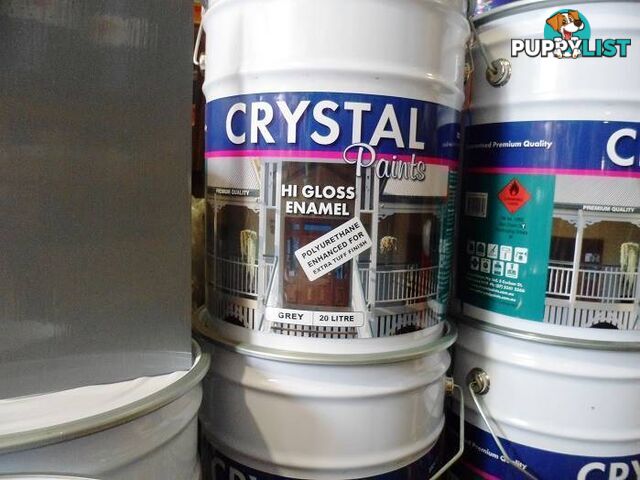 CONTAINER PAINT 20 LITRE GREY ENAMEL POLYURETHANE ENHANCED