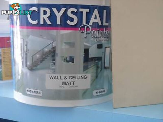 PAINT 10 LT WALL AND CEILING MATT HOG CREAM WATER BASED