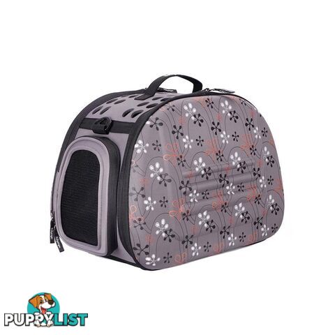 Ibiyaya Collapsible Shoulder Pet Carrier - Grey - FC1007-G