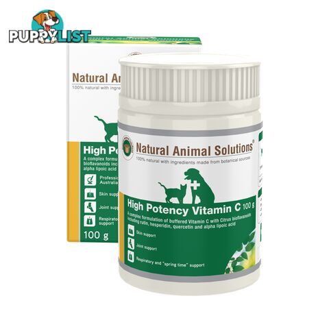 Natural Animal Solutions - High Potency Vitamin C 100g - NASS3002