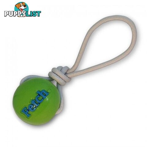 Planet Dog Orbee-Tuff Ball with Rope Green - 68733