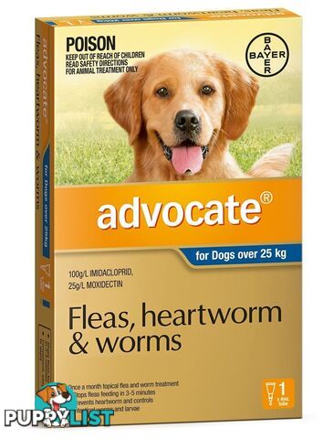 Advocate for Dogs 25kg+ (Blue) - 1 Pack - 2205878