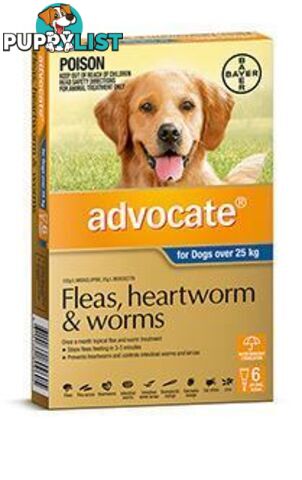 Advocate for Dogs 25kg+ (Blue) - 6 Pack - 1891319