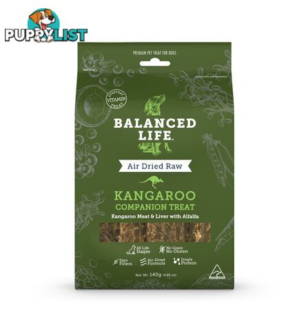 Balanced Life Companion Treats for Dogs -  Kangaroo 140g - BLCTKD140