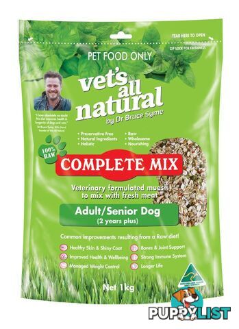 Vets All Natural Complete Mix Adult/Senior - 1kg - V2100