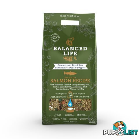 Balanced Life Salmon Air Dried Dog Food 3.5kg - BLSD3500