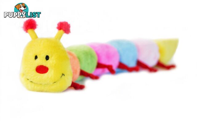 Zippy Paws Caterpillar - Large with 6 Squeakers - ZP033