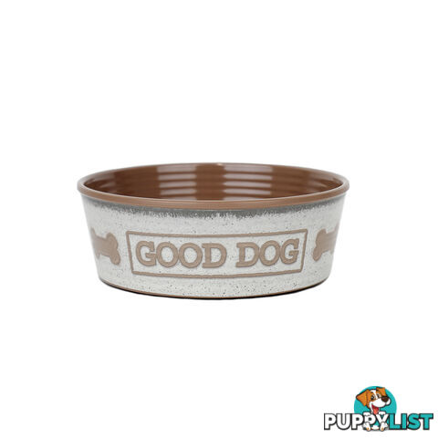 Barkley & Bella "Good Dog" Melamine Bowl - Natural - APP503.244