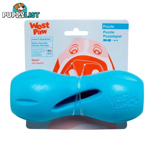 West Paw Qwizl Large Aqua Blue - ZG091AQA