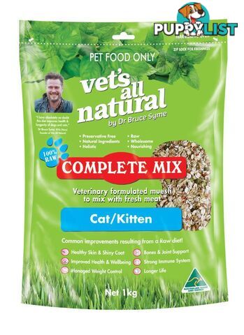 Vets All Natural Complete Mix for Cats - 1kg - V2103