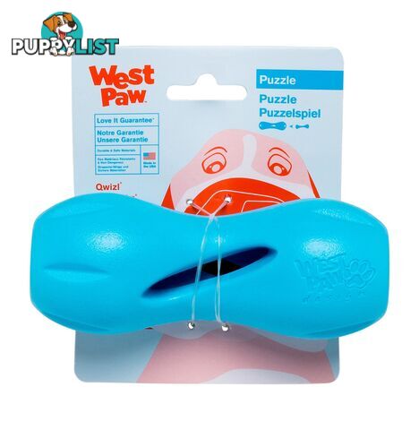 West Paw Qwizl Small Aqua Blue - ZG090AQA