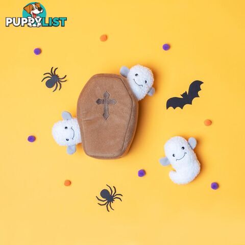 Zippy Paws Halloween Burrow - Coffin with Ghosts - ZP717