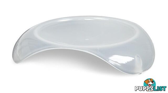 Smartcat Shallow Cat Food Dish - Transparent White Large - 2004N