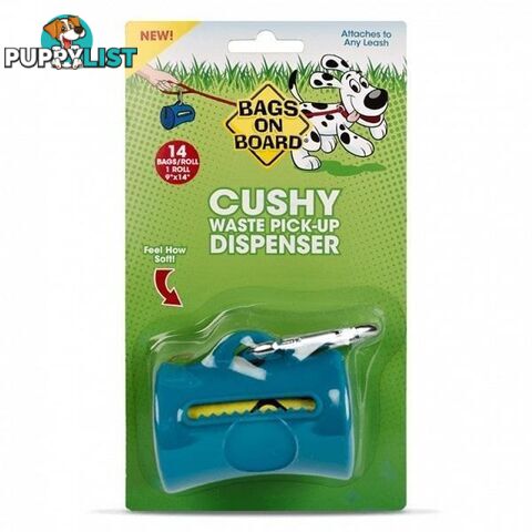 Bags on Board Cushy Soft Dispenser - Teal + 14 Bags - BOB40060