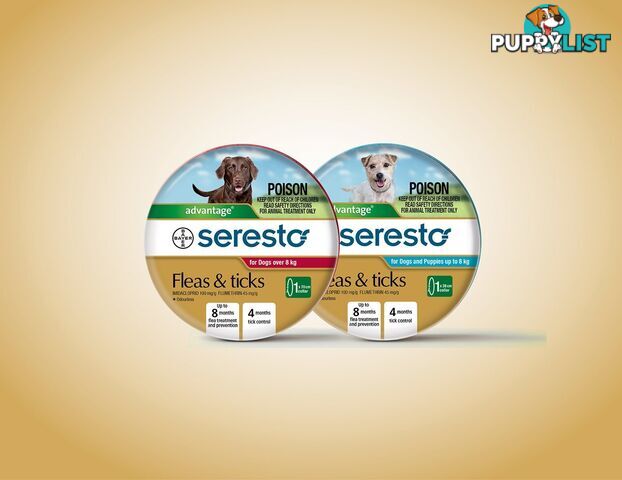 Seresto Tick & Flea Collar for Dog's Under 8kg - 2239509