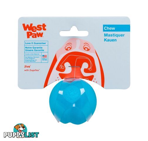 West Paw Jive Ball XS Aqua Blue - ZG069AQA