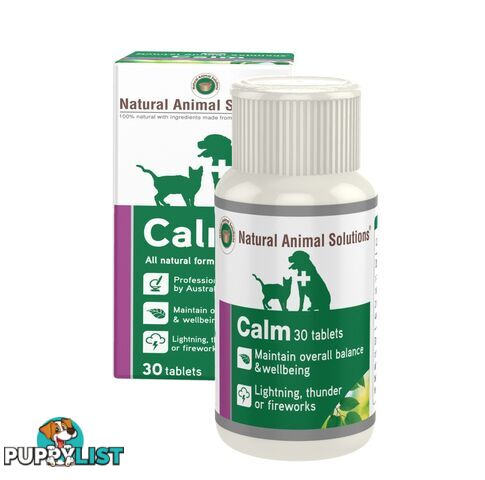 Natural Animal Solutions - Calm 30 Tablets - NASM2016