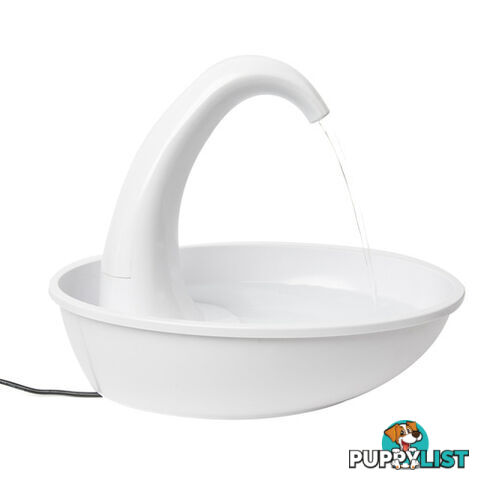 Pioneer Swan Pet Drinking Fountain - 2.3 Litres Fountain Only (1 Filter) - 3075