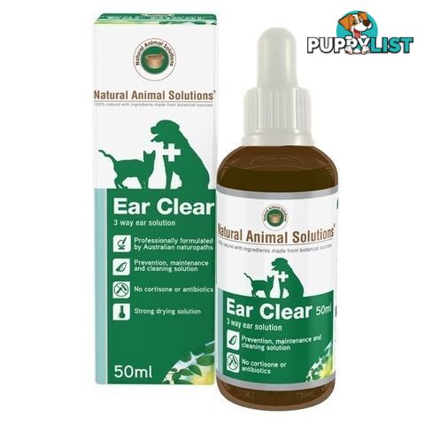 Natural Animal Solutions - Ear Clear 50ml - NASM2012