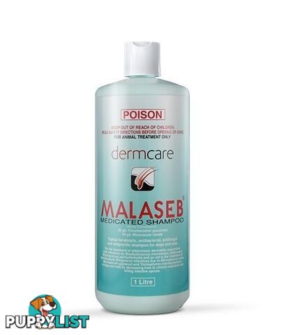 Malaseb Chlorhexidine Miconazole Pet Shampoo - 1Litre - 1880273