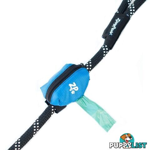 Zippy Paws Adventure Leash Bag - Glacier Blue - ZP517