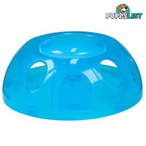 Smartcat Tiger Diner Interactive Slow Cat Bowl - Blue Plastic - 2002B