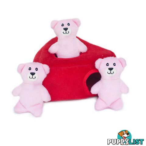 Zippy Paws Valentine's Burrow - Heart 'n Bears - ZP656