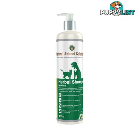 Natural Animal Solutions - Sensitive Shampoo 375ml - NASG4004