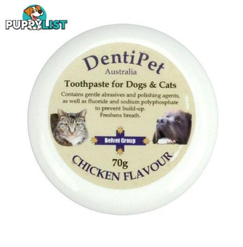 Dentipet Toothpaste for Dogs & Cats 70g - Chicken - 1945805