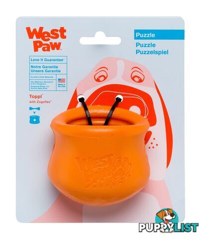 West Paw Toppl Small Tangarine Orange - ZG083TNG