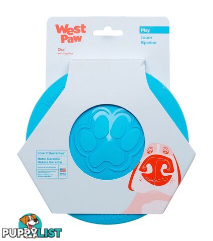 West Paw Zisc Flyer Small - Aqua Blue - ZG030AQA