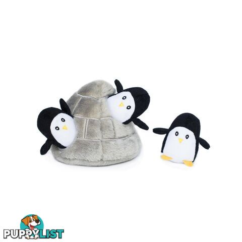 Zippy Paws Christmas Holiday Burrow - Penguin Cave - ZP856